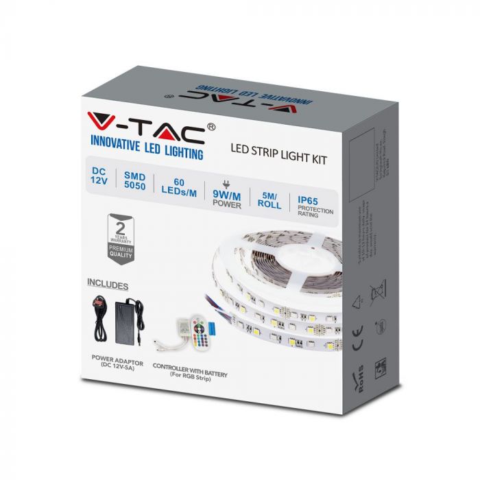 LED STRIP SET SMD5050 30 LED RGB IP65 Roll:5M | VTAC Lighting & Electricals